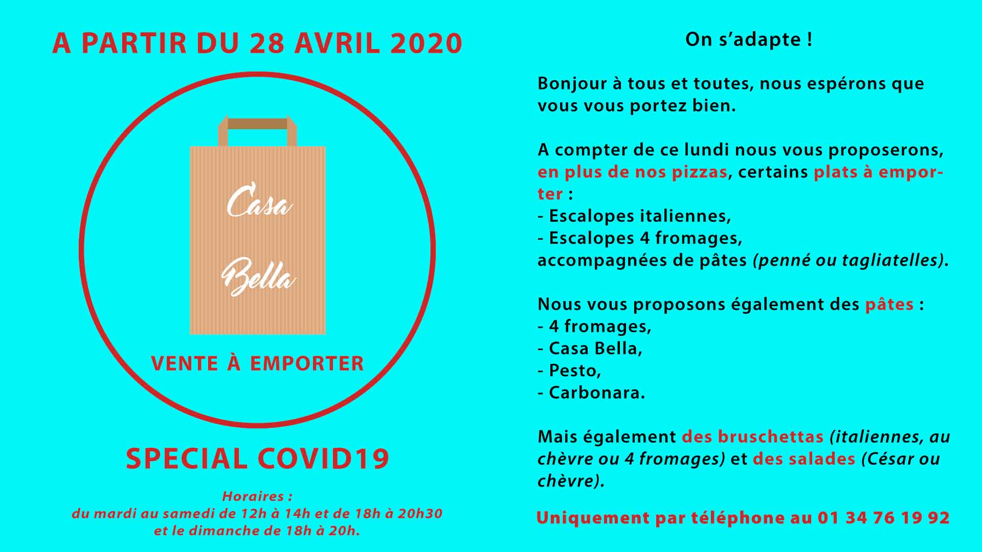 Lire la suite à propos de l’article VENTE A EMPORTER (SPECIAL COVID19)